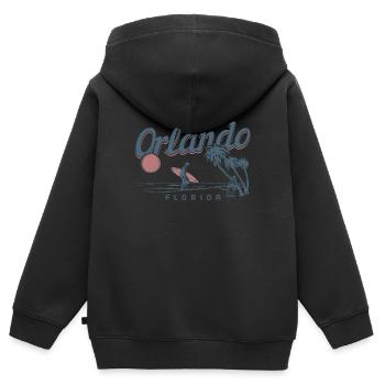 Orlando Florida Souvenir USA Amerika - Kinder Premium Organic Zip Hoodie - Schwarz - Hinten - AI Model Kid Male (0cm)