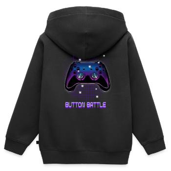 Gamers Video Gaming Geek Console Game Controller - Kinder Premium Organic Zip Hoodie - Schwarz - Hinten - AI Model Kid Male (0cm)