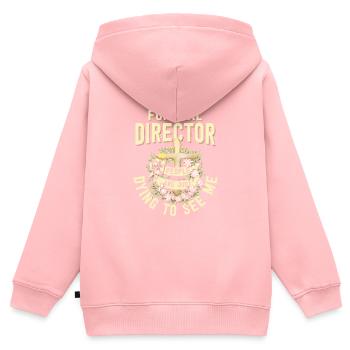 Funeral Director People Are Just Dying Mortuary - Kinder Premium Organic Zip Hoodie - Rosa - Hinten - AI Model Kid Female (0cm)