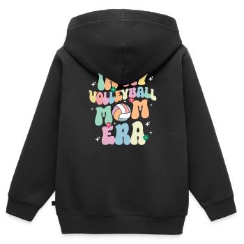 In My Volleyball Mom Era Cute Volleyball Mama - Kinder Premium Organic Zip Hoodie - Schwarz - Hinten - AI Model Kid Male (0cm)