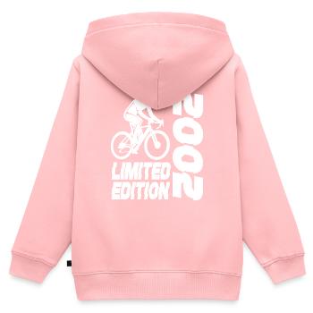 Édition limitée 2002 Vélo en édition limitée - Sweat Premium à capuche zippé enfant bio - rose - Dos - AI Model Kid Female (0cm)