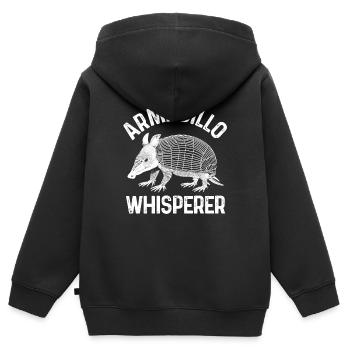 Tatou - Sweat Premium à capuche zippé enfant bio - noir - Dos - AI Model Kid Male (0cm)