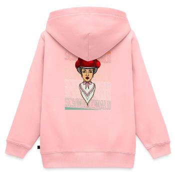 Schwarzwaldmädel Schwarzwald German Wald - Kids Premium Organic Zip-up Hoodie - rose - Back - AI Model Kid Female (0cm)