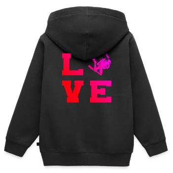 Scuba Tauchen Diving Scuba Diver Scuba Taucher - Kinder Premium Organic Zip Hoodie - Schwarz - Hinten - AI Model Kid Male (0cm)