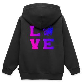 Free Dive Diving Scuba Diver Herren Diver - Kinder Premium Organic Zip Hoodie - Schwarz - Hinten - AI Model Kid Male (0cm)