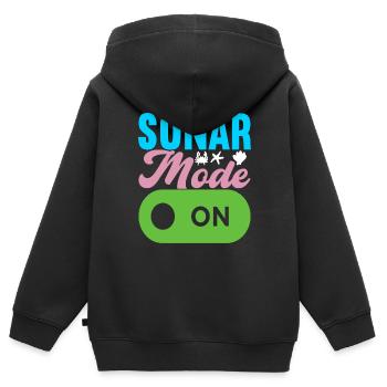 Meeresbiologie Meeresbiologe - Kinder Premium Organic Zip Hoodie - Schwarz - Hinten - AI Model Kid Male (0cm)