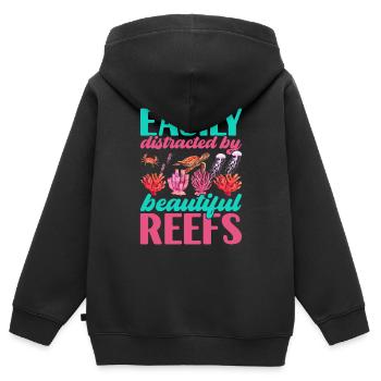 Marine Biology Marine Biologist - Kids Premium Organic Zip-up Hoodie - black - Back - AI Model Kid Male (0cm)