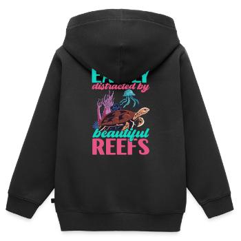 Marine Biology Marine Biologist - Kids Premium Organic Zip-up Hoodie - black - Back - AI Model Kid Male (0cm)
