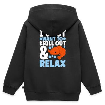 Marine Biology Marine Biologist - Kids Premium Organic Zip-up Hoodie - black - Back - AI Model Kid Male (0cm)