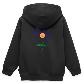 Teach Love Inspire Teachers Inspirational Teacher - Kids Premium Organic Zip-up Hoodie - black - Back - AI Model Kid Male (0cm)