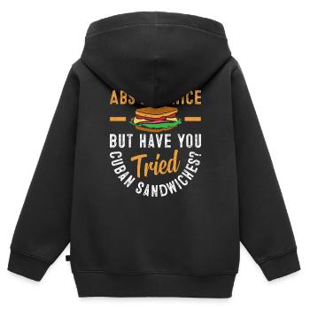 Entdecken Sie Die Welt Der Sandwich-meisterschaft - Kinder Premium Organic Zip Hoodie - Schwarz - Hinten - AI Model Kid Male (0cm)