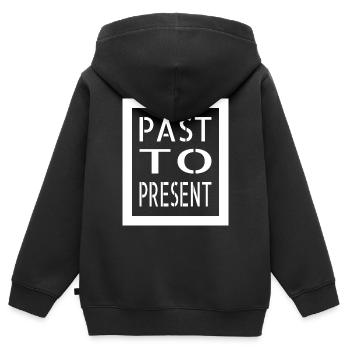 Des expériences transformatrices, des moments inoubliables - Sweat Premium à capuche zippé enfant bio - noir - Dos - AI Model Kid Male (0cm)