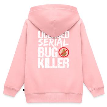 Schädlingsbekämpfung Kammerjäger - Kinder Premium Organic Zip Hoodie - Rosa - Hinten - AI Model Kid Female (0cm)