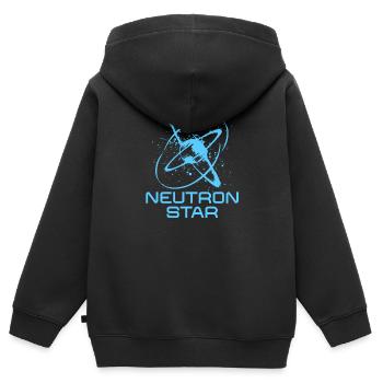 Univers scientifique des étoiles à neutrons - Sweat Premium à capuche zippé enfant bio - noir - Dos - AI Model Kid Male (0cm)