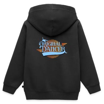 Original Dancer - Kinder Premium Organic Zip Hoodie - Schwarz - Hinten - AI Model Kid Male (0cm)