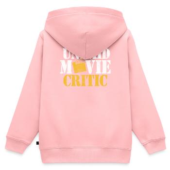 Unbezahlter Filmkritiker Lustiger Kamerafilm - Kinder Premium Organic Zip Hoodie - Rosa - Hinten - AI Model Kid Female (0cm)