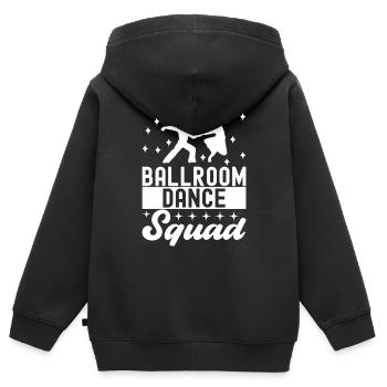 Ballsaal Tanz Ballsaaltänzer Gesellschaftstänzer - Kinder Premium Organic Zip Hoodie - Schwarz - Hinten - AI Model Kid Male (0cm)