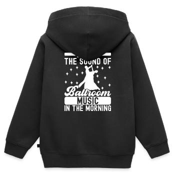 Ballsaal Tanz Ballsaaltänzer Gesellschaftstänzer - Kinder Premium Organic Zip Hoodie - Schwarz - Hinten - AI Model Kid Male (0cm)
