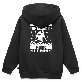 Ballsaal Tanz Ballsaaltänzer Gesellschaftstänzer - Kinder Premium Organic Zip Hoodie - Schwarz - Hinten - AI Model Kid Male (0cm)