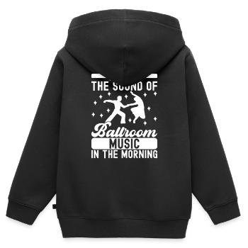 Ballsaal Tanz Ballsaaltänzer Gesellschaftstänzer - Kinder Premium Organic Zip Hoodie - Schwarz - Hinten - AI Model Kid Male (0cm)