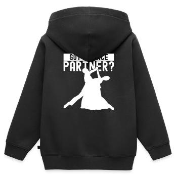 Ballsaal Tanz Ballsaaltänzer Gesellschaftstänzer - Kinder Premium Organic Zip Hoodie - Schwarz - Hinten - AI Model Kid Male (0cm)