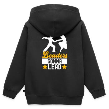 Ballsaal Tanz Ballsaaltänzer Gesellschaftstänzer - Kinder Premium Organic Zip Hoodie - Schwarz - Hinten - AI Model Kid Male (0cm)