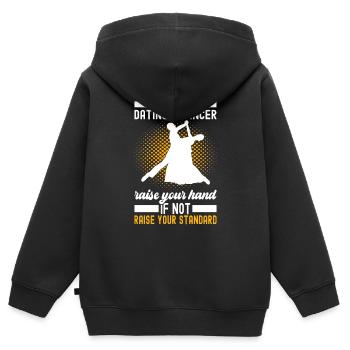Ballsaal Tanz Ballsaaltänzer Gesellschaftstänzer - Kinder Premium Organic Zip Hoodie - Schwarz - Hinten - AI Model Kid Male (0cm)