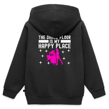 Ballsaal Tanz Ballsaaltänzer Gesellschaftstänzer - Kinder Premium Organic Zip Hoodie - Schwarz - Hinten - AI Model Kid Male (0cm)