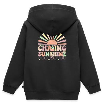 À la poursuite du soleil - Rétro - Sweat Premium à capuche zippé enfant bio - noir - Dos - AI Model Kid Male (0cm)