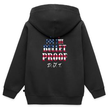 Vote Republican - Kinder Premium Organic Zip Hoodie - Schwarz - Hinten - AI Model Kid Male (0cm)