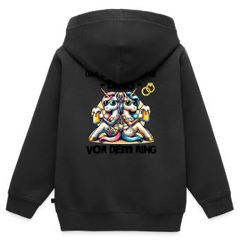 Bachelor Party Bride Hen Party Rumbling Women - Kids Premium Organic Zip-up Hoodie - black - Back - AI Model Kid Male (0cm)