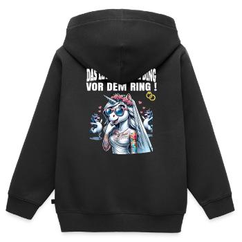 Bachelor Party Bride Hen Party Rumbling Women - Kids Premium Organic Zip-up Hoodie - black - Back - AI Model Kid Male (0cm)
