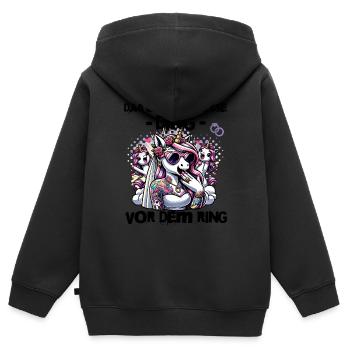 Bachelor Party Bride Hen Party Rumbling Women - Kids Premium Organic Zip-up Hoodie - black - Back - AI Model Kid Male (0cm)