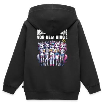 Bachelor Party Bride Hen Party Rumbling Women - Kids Premium Organic Zip-up Hoodie - black - Back - AI Model Kid Male (0cm)