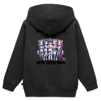 Bachelor Party Bride Hen Party Rumbling Women - Kids Premium Organic Zip-up Hoodie - black - Back - AI Model Kid Male (0cm)