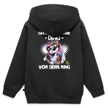 Bachelor Party Bride Hen Party Rumbling Women - Kids Premium Organic Zip-up Hoodie - black - Back - AI Model Kid Male (0cm)