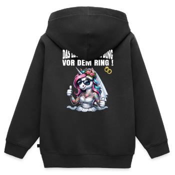 Bachelor Party Bride Hen Party Rumbling Women - Kids Premium Organic Zip-up Hoodie - black - Back - AI Model Kid Male (0cm)