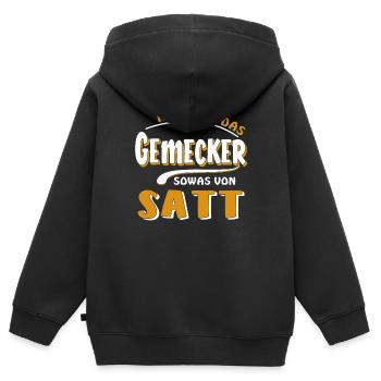 J’EN AI MARRE DE ME PLAINDRE - Sweat Premium à capuche zippé enfant bio - noir - Dos - AI Model Kid Male (0cm)