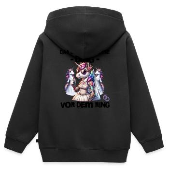 Bachelor Party Bride Hen Party Rumbling Women - Kids Premium Organic Zip-up Hoodie - black - Back - AI Model Kid Male (0cm)