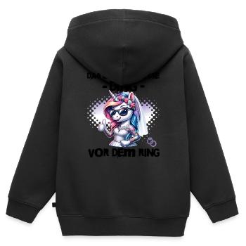 Bachelor Party Bride Hen Party Rumbling Women - Kids Premium Organic Zip-up Hoodie - black - Back - AI Model Kid Male (0cm)