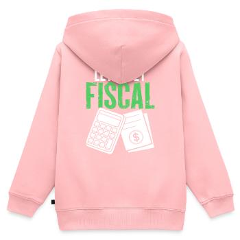 Lass uns steuerlich lustig werden Buchhaltung CPA Finanzen - Kinder Premium Organic Zip Hoodie - Rosa - Hinten - AI Model Kid Female (0cm)