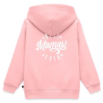 Best Mamaw Ever Mother's Day Mamaw - Kinder Premium Organic Zip Hoodie - Rosa - Hinten - AI Model Kid Female (0cm)