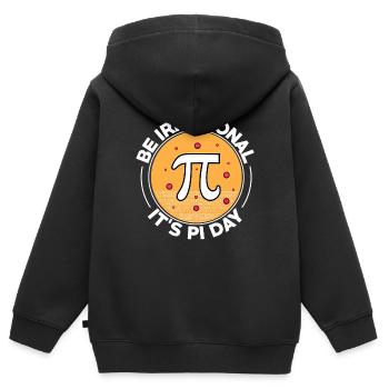 Happy Pi Day Soyez irrationnel C’est Pi Day Math - Sweat Premium à capuche zippé enfant bio - noir - Dos - AI Model Kid Male (0cm)