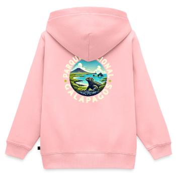 Ecuador Quito Guayaquil Ecuadorianische - Kinder Premium Organic Zip Hoodie - Rosa - Hinten - AI Model Kid Female (0cm)
