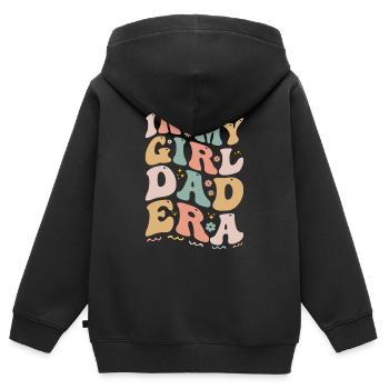 In My Girl Dad Ära Lustiges Mädchen Dads Club - Neuer Vater - Kinder Premium Organic Zip Hoodie - Schwarz - Hinten - AI Model Kid Male (0cm)