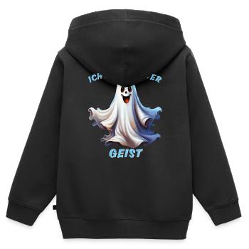 JE SUIS UN BON - Sweat Premium à capuche zippé enfant bio - noir - Dos - AI Model Kid Male (0cm)