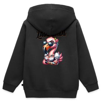 Tracht Damen Outfit Dirndl Ersatz Lausmadl - Kids Premium Organic Zip-up Hoodie - black - Back - AI Model Kid Male (0cm)
