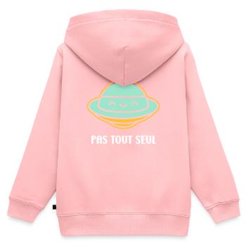 flying saucer - Kids Premium Organic Zip-up Hoodie - rose - Back - AI Model Kid Female (0cm)