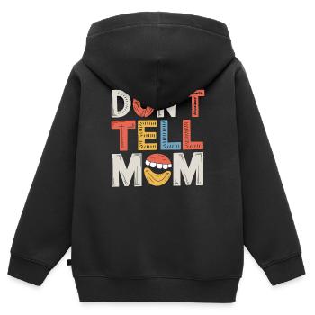 Mari des dieux - blagues de papa - Sweat Premium à capuche zippé enfant bio - noir - Dos - AI Model Kid Male (0cm)