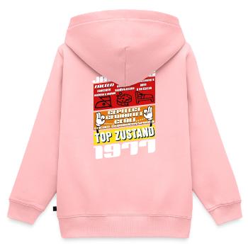 48 Jahre alt Jahrgang 1977 Geburtstag - Kinder Premium Organic Zip Hoodie - Rosa - Hinten - AI Model Kid Female (0cm)